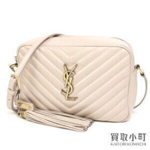 YSL Lou Camera Bag Tassel Chevron Quilted Calfskin Leather Shoulder V Stitching